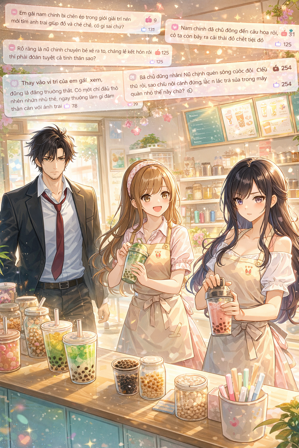 XUYÊN THÀNH QUÁN TRÀ SỮA, TÔI NHẶT ĐƯỢC NỮ CHÍNH TỔNG TÀI