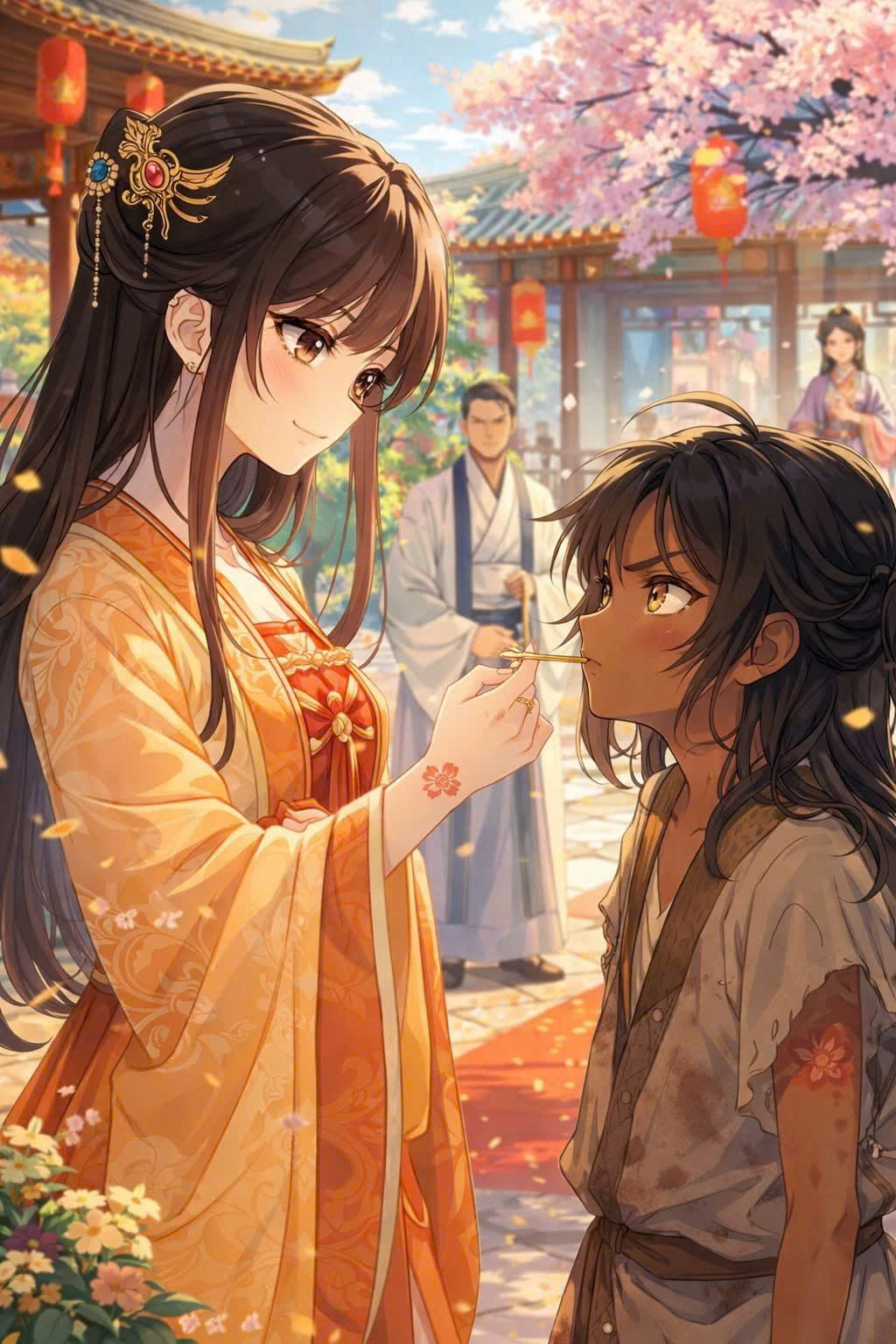 MỘT CÀNH HOA SONG SINH, HAI ĐOÁ DIỄM