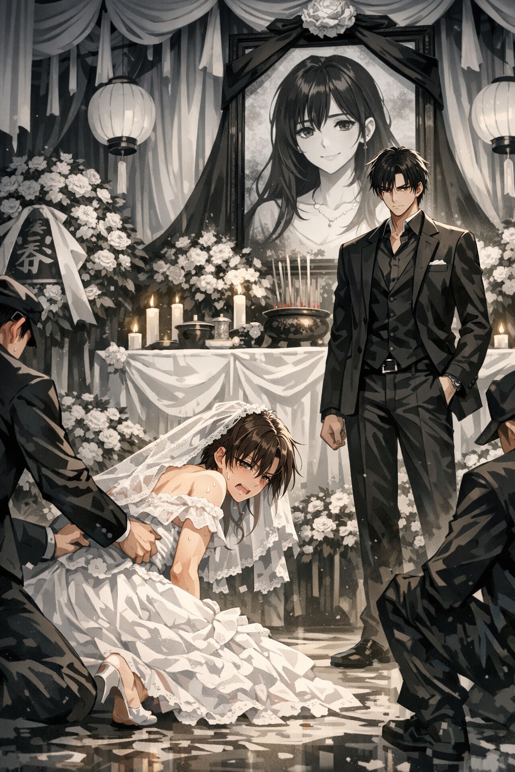 ĐÁM CƯỚI TREO ĐẦY BĂNG TAN